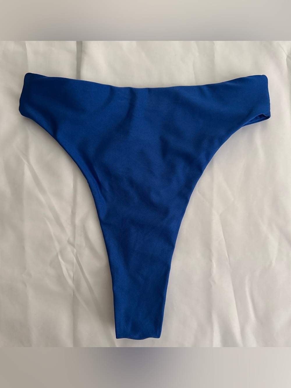 High-Cut Swim Bikini Bottom in Deep Blue